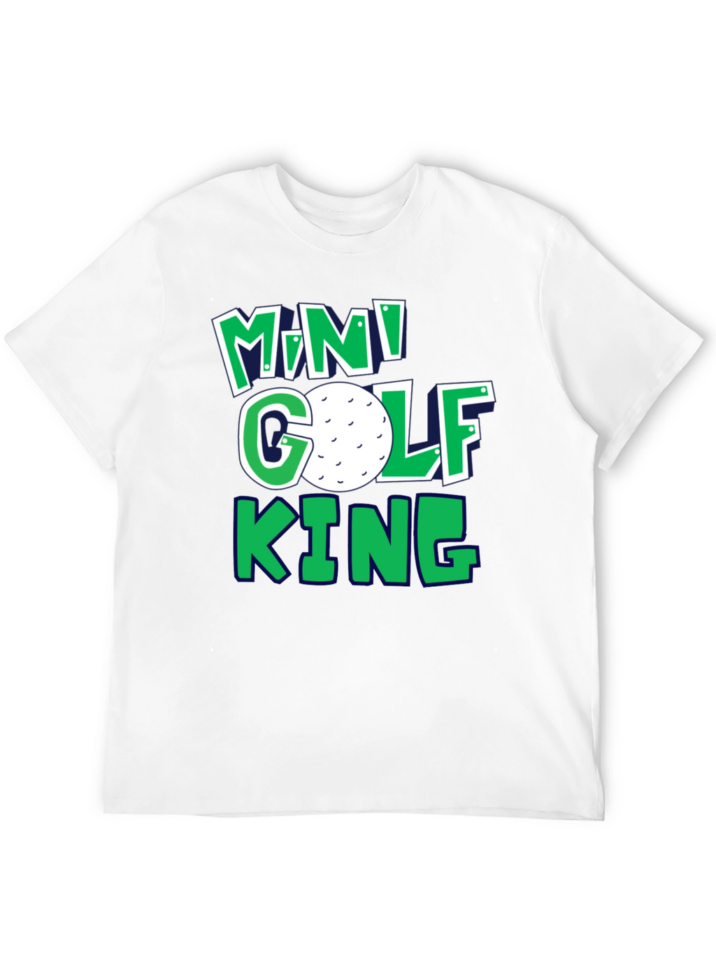 Mini Golf King T-Shirt | Fun Golf Tee