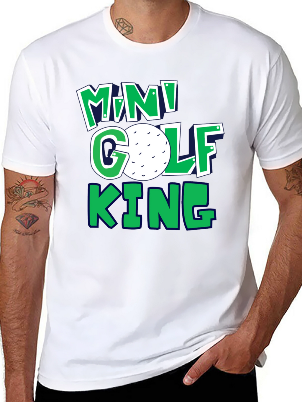 Mini Golf King T-Shirt | Fun Golf Tee