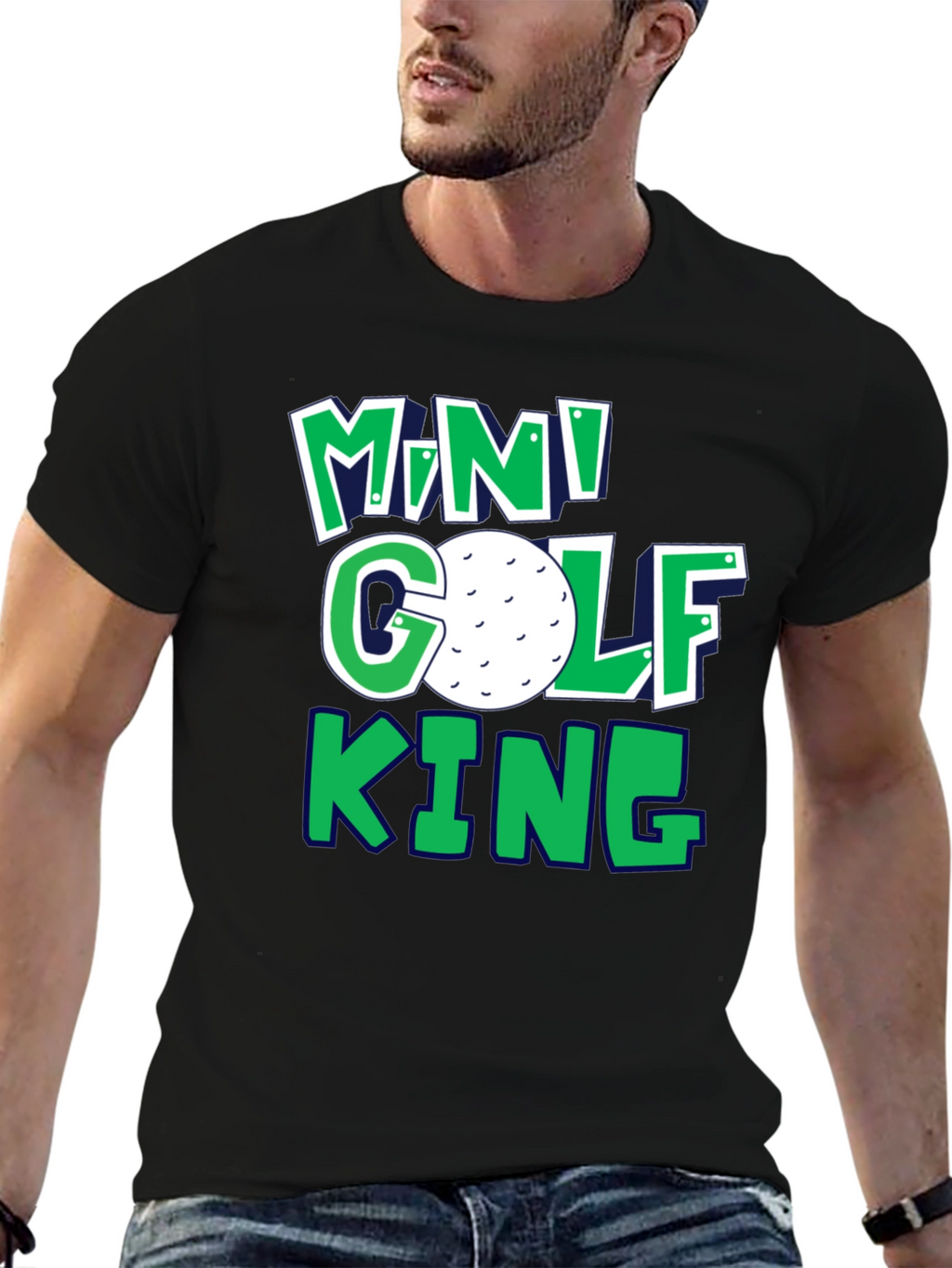 Mini Golf King T-Shirt | Fun Golf Tee