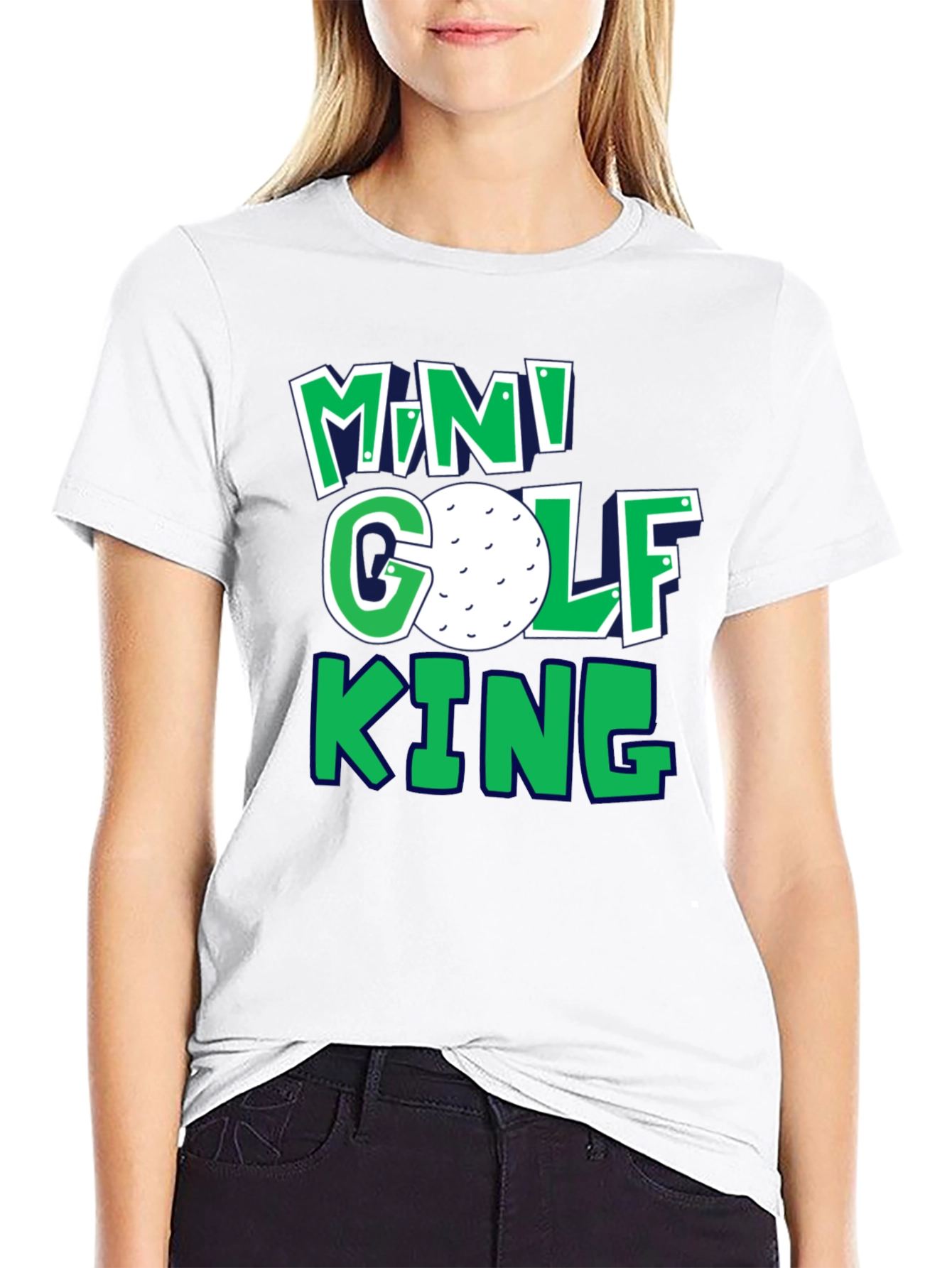 Mini Golf King T-Shirt | Fun Golf Tee
