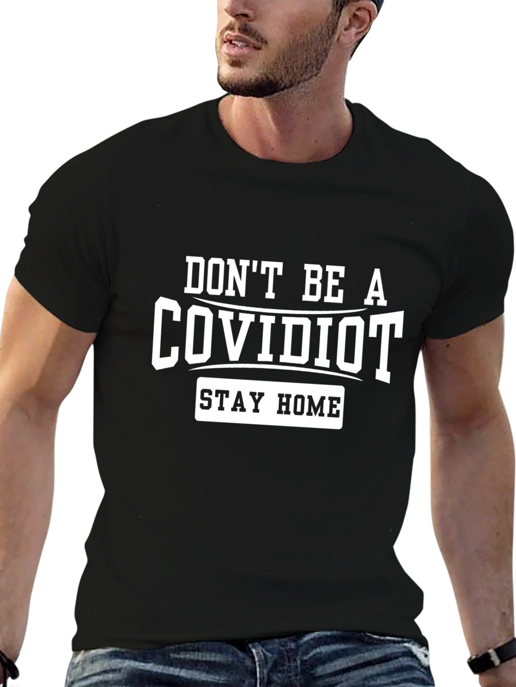 Dont Be A COVIDIOT Graphic Tee