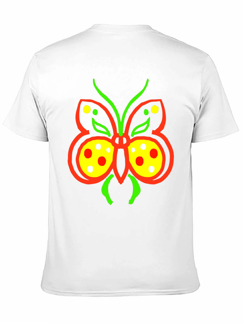 Butterfly Graphic Tee - Quirky Black T-Shirt