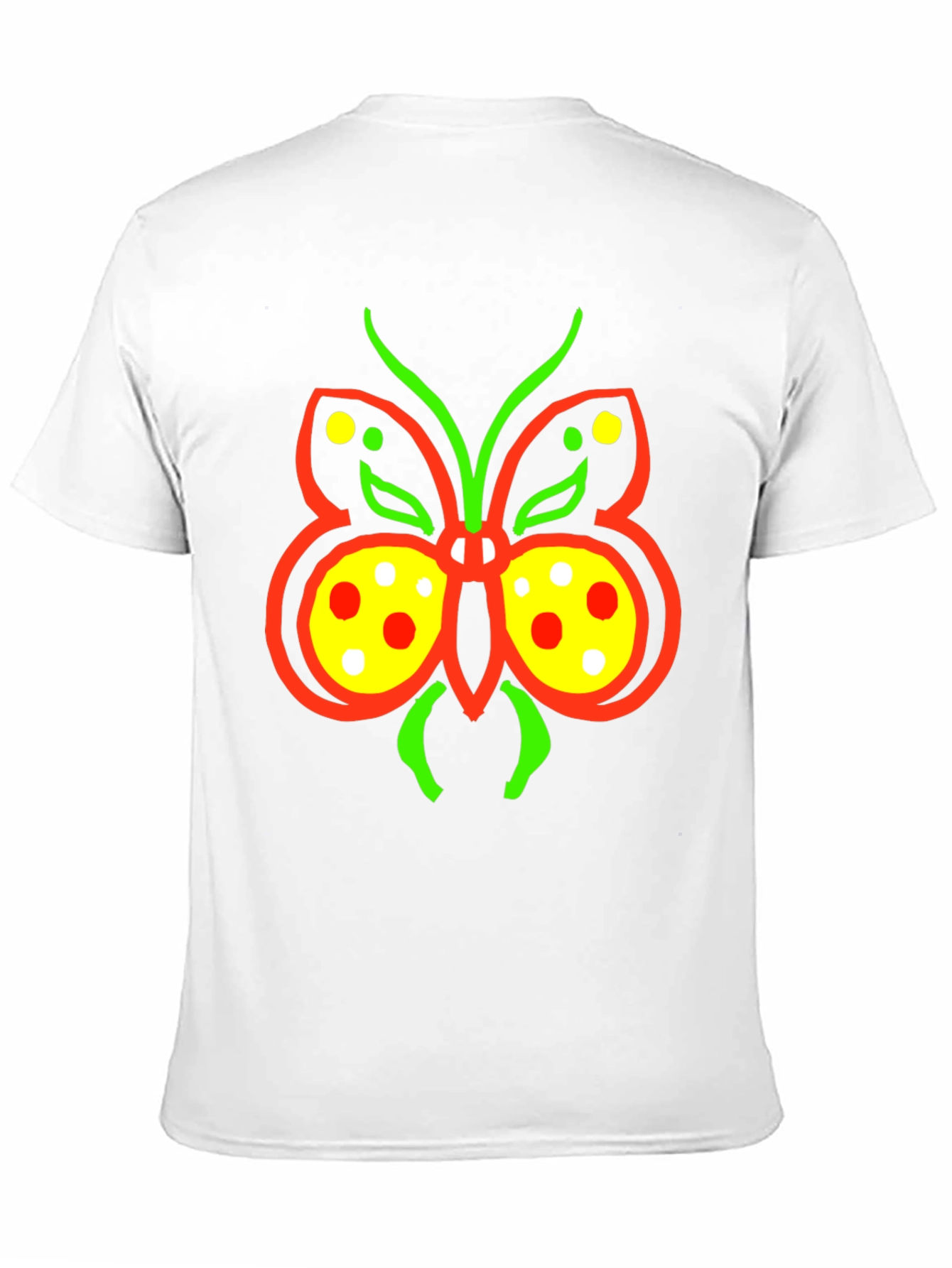 Butterfly Graphic Tee - Quirky Black T-Shirt