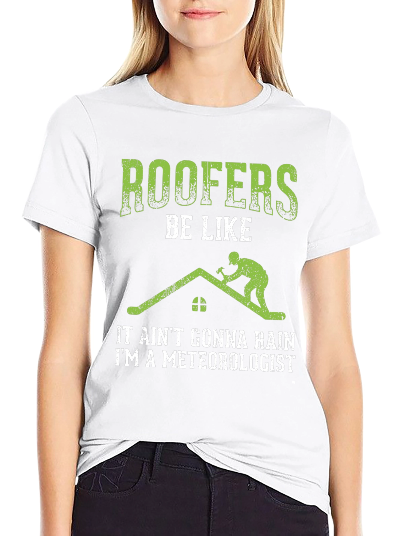 Roofer Meteorologist Graphic Tee