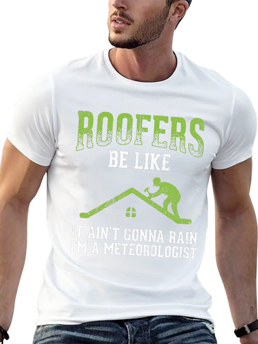 Roofer Meteorologist Graphic Tee