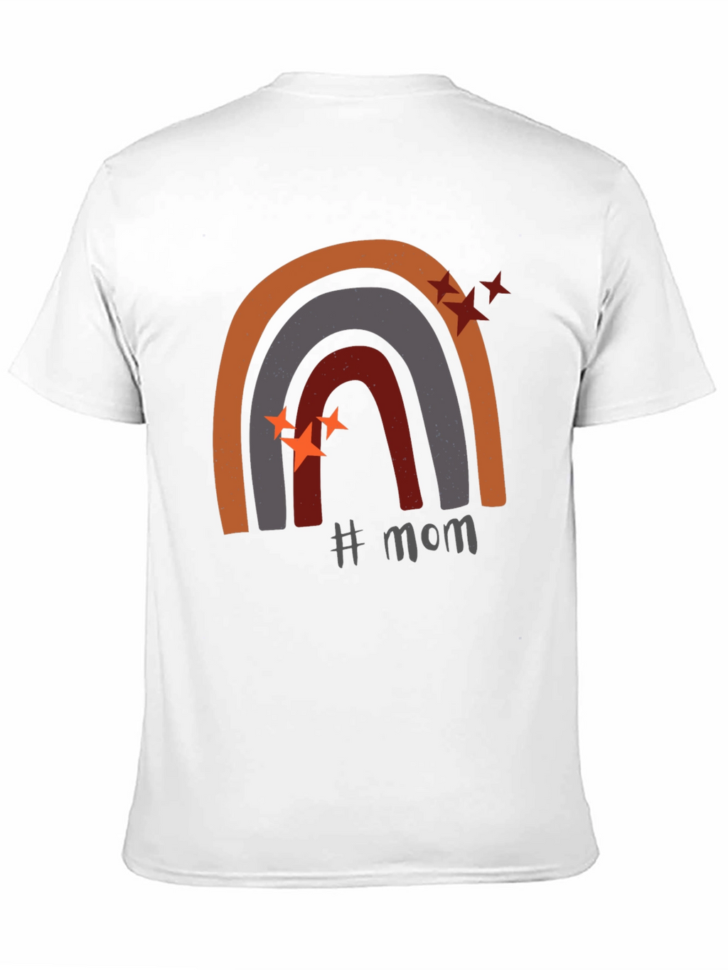 Mom Rainbow Graphic Tee - Trendy Mothers Day Shirt