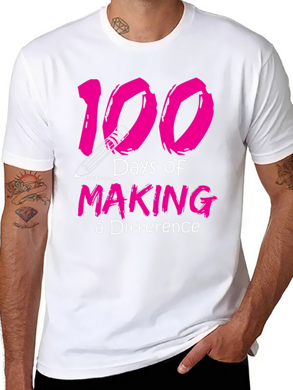 100 Days of Making a Difference T-Shirt