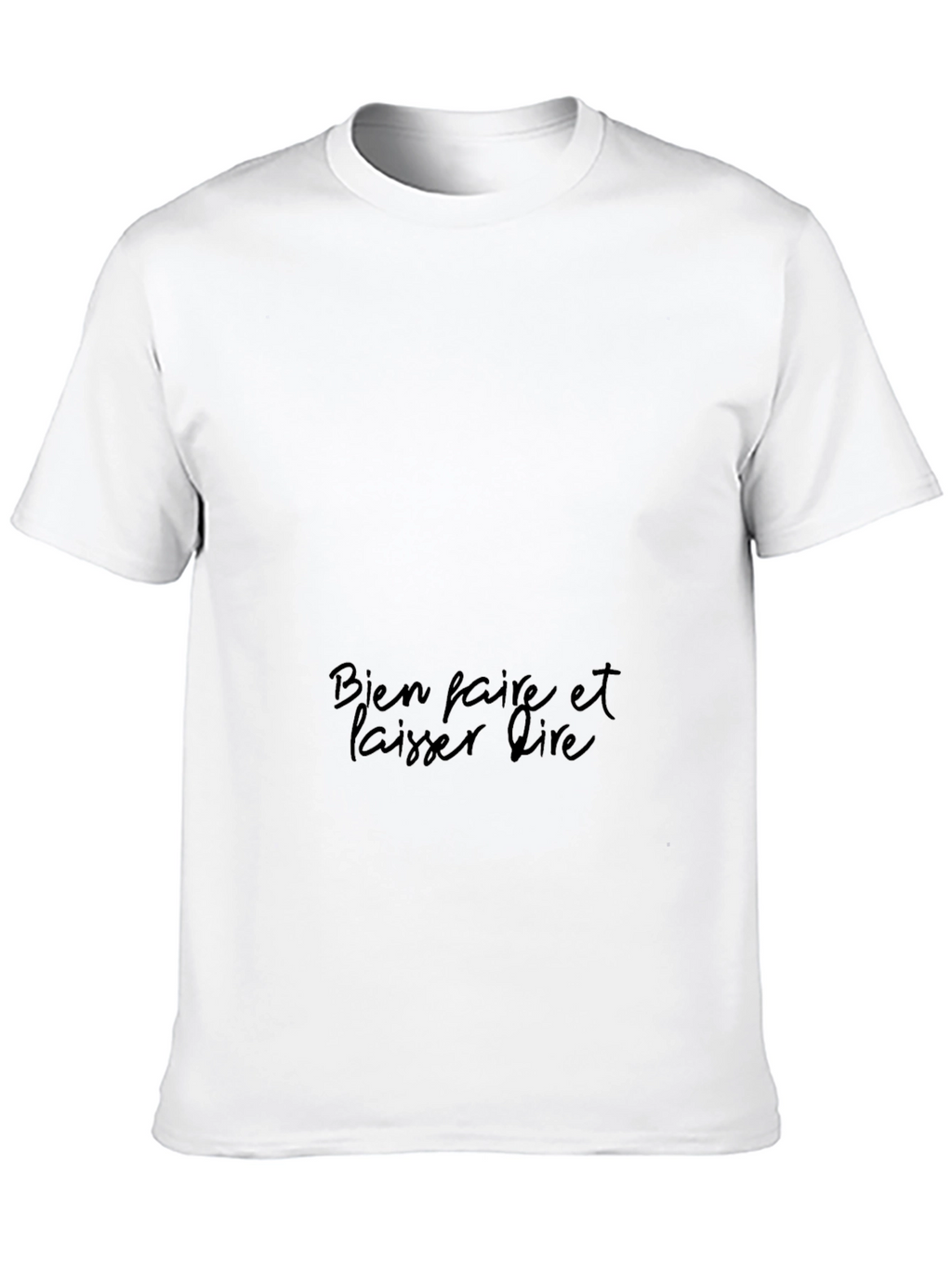 Mens Black T-Shirt with French Slogan