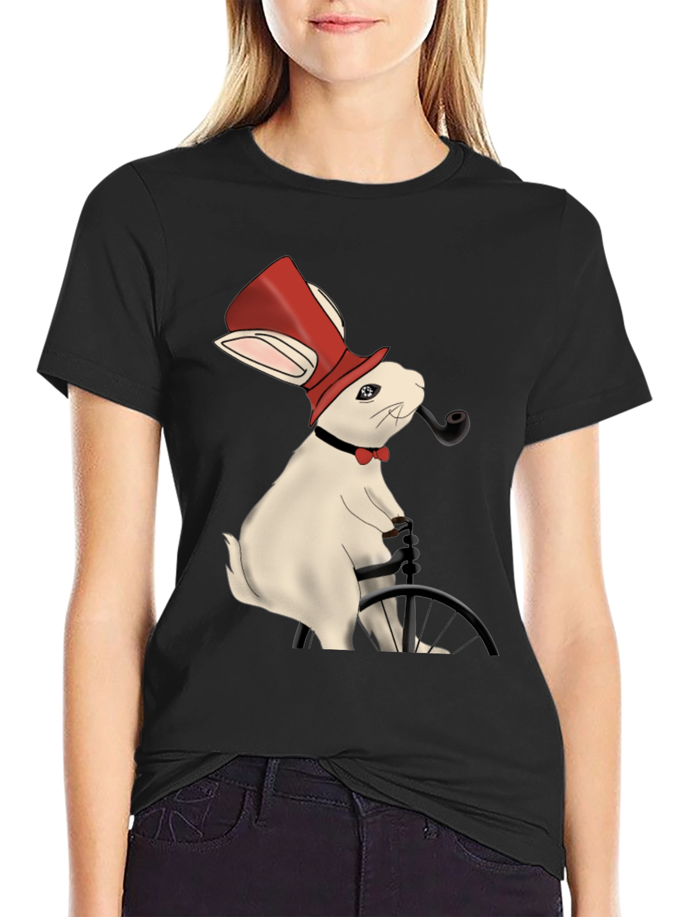 Rabbit Gentleman T-Shirt - Unique Design