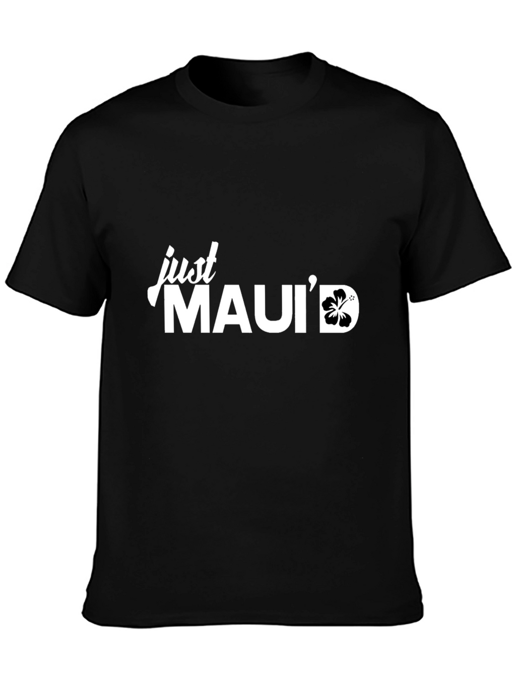 Just Mauid Black Graphic T-Shirt