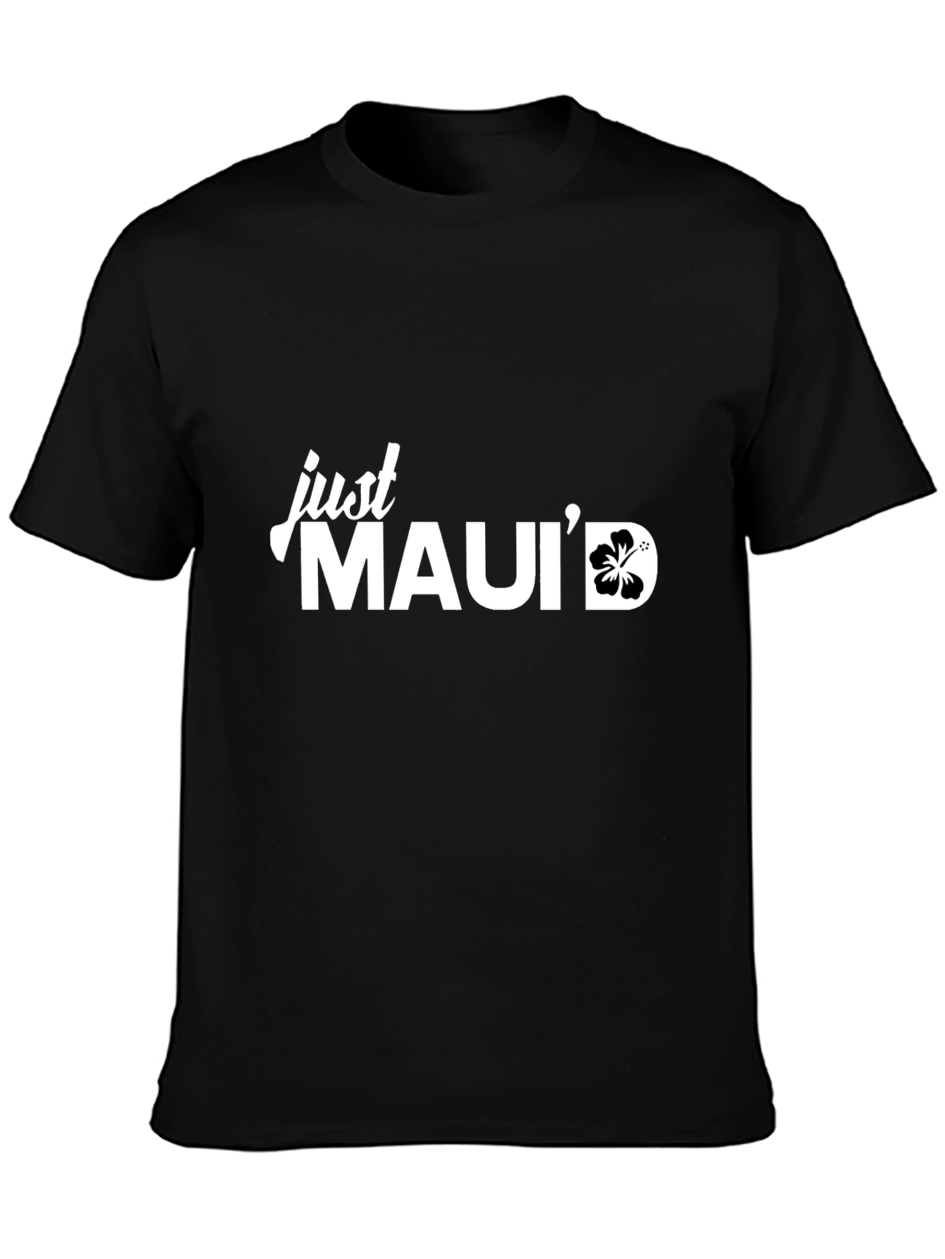 Just Mauid Black Graphic T-Shirt
