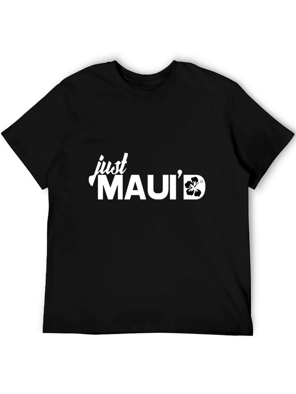 Just Mauid Black Graphic T-Shirt