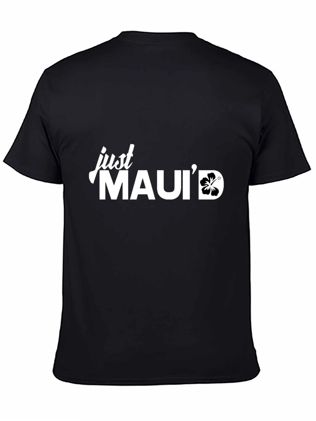 Just Mauid Black Graphic T-Shirt