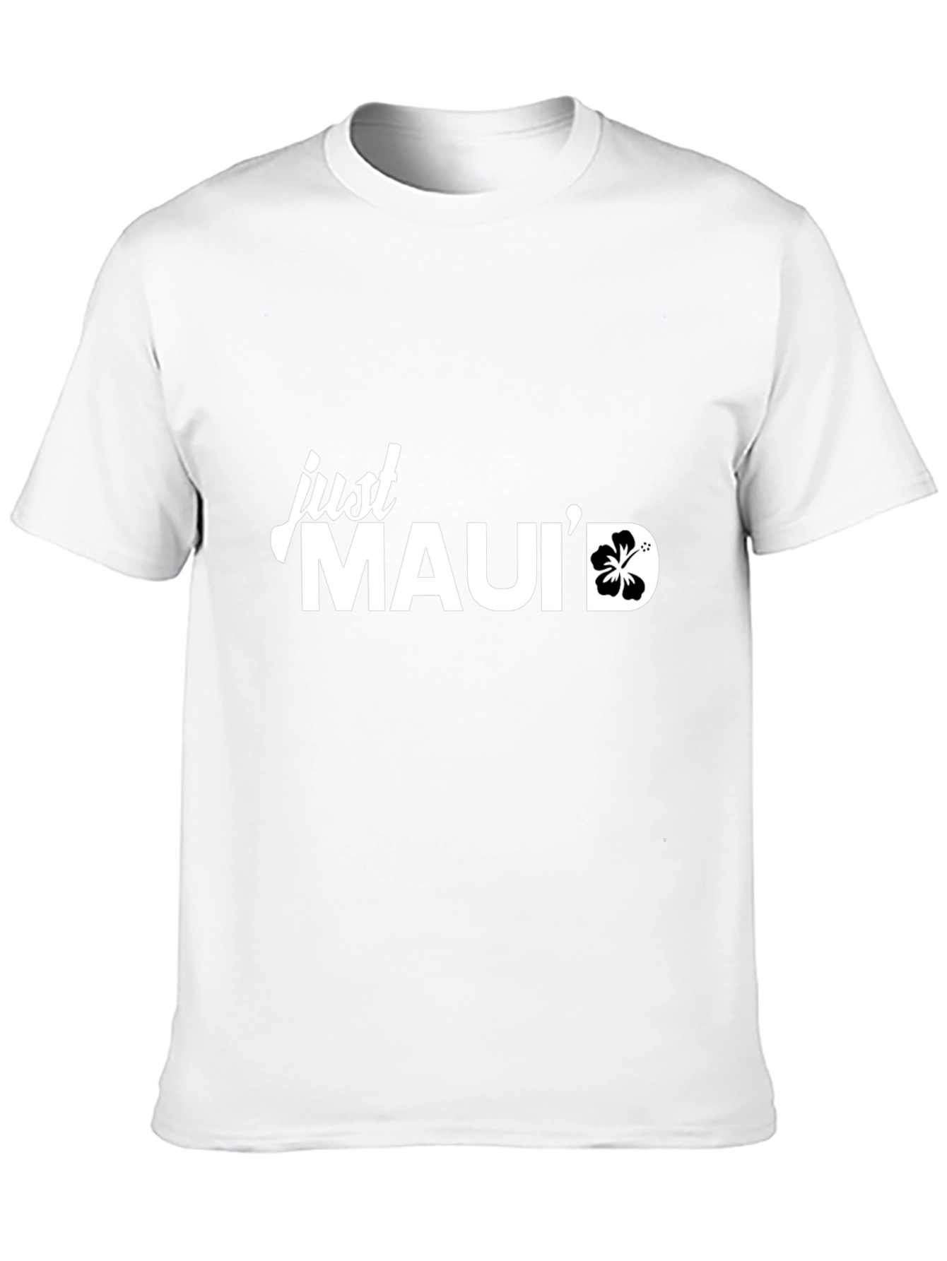 Just Mauid Black Graphic T-Shirt