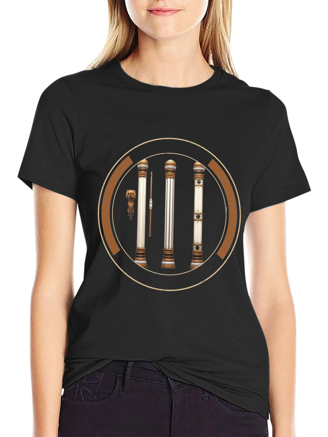 Pillar Graphic Black T-Shirt