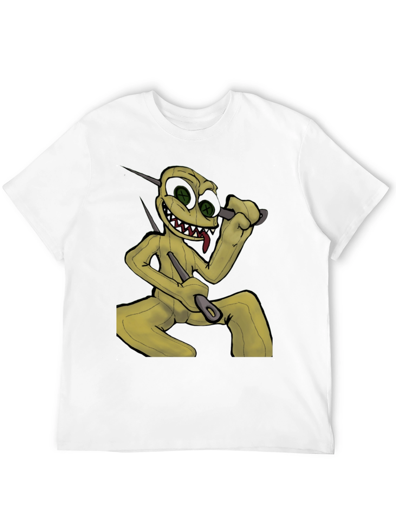 Creepy Doll Graphic Black T-Shirt