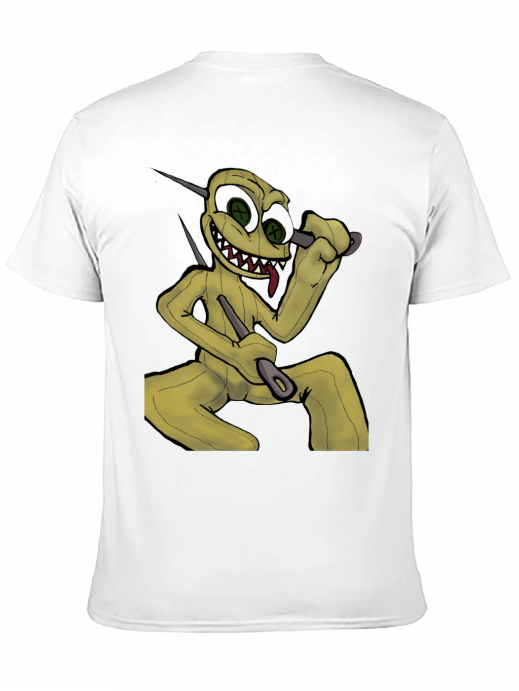 Creepy Doll Graphic Black T-Shirt