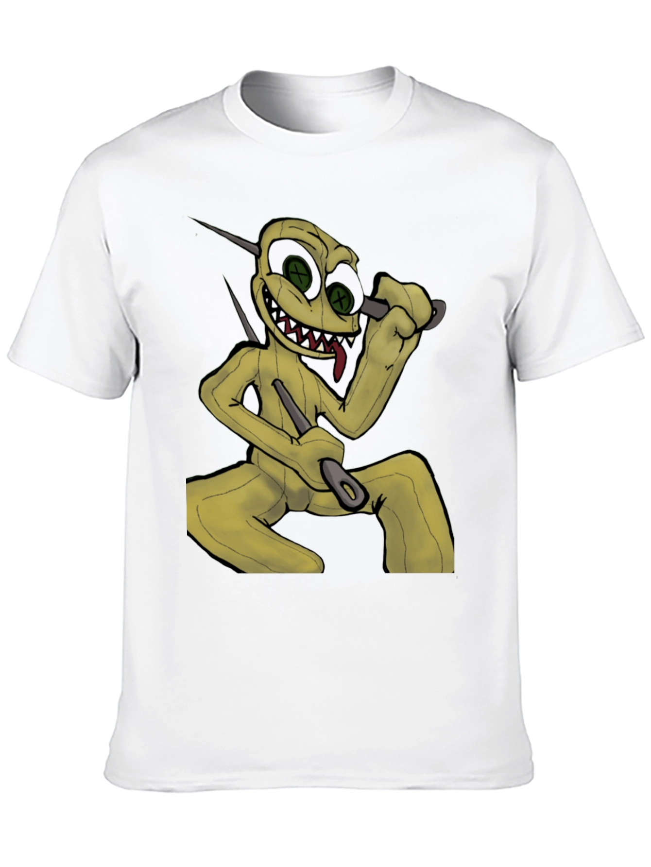 Creepy Doll Graphic Black T-Shirt