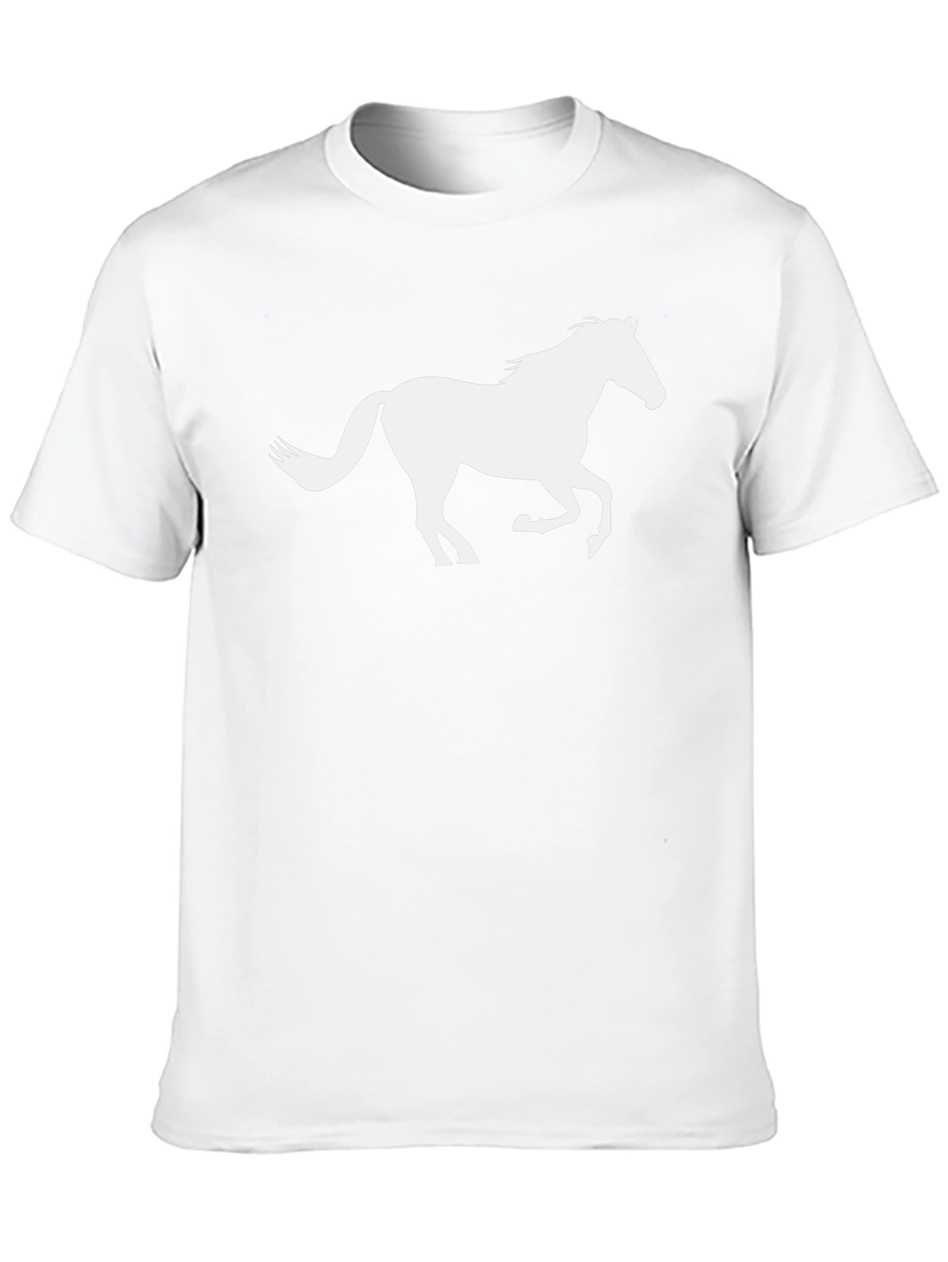 Black Horse Graphic Tee - Stylish Mens T-Shirt