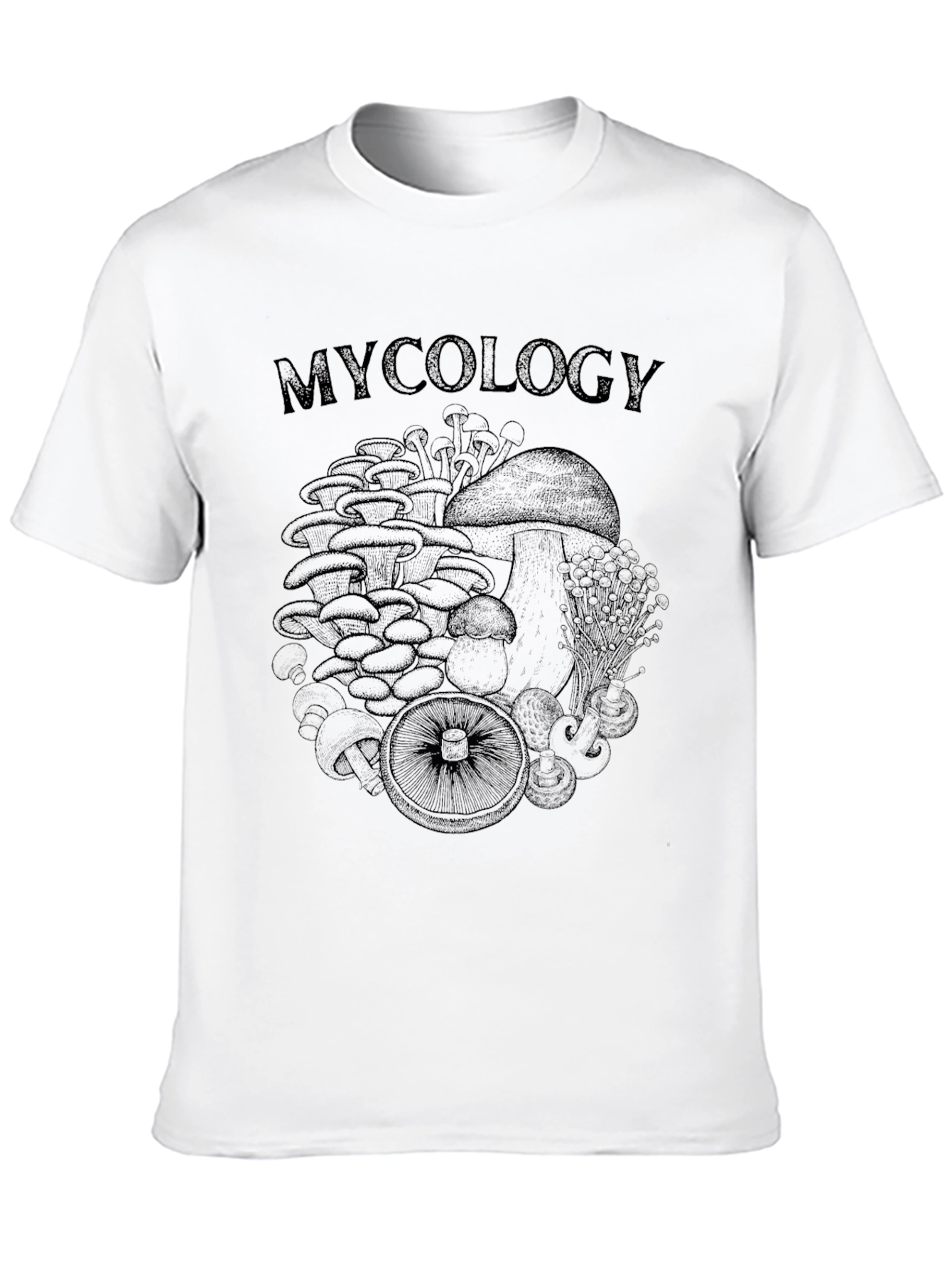 Mycology Graphic T-Shirt - Black Cotton Tee