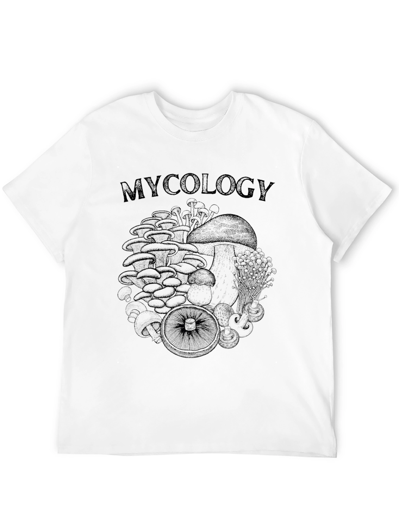 Mycology Graphic T-Shirt - Black Cotton Tee