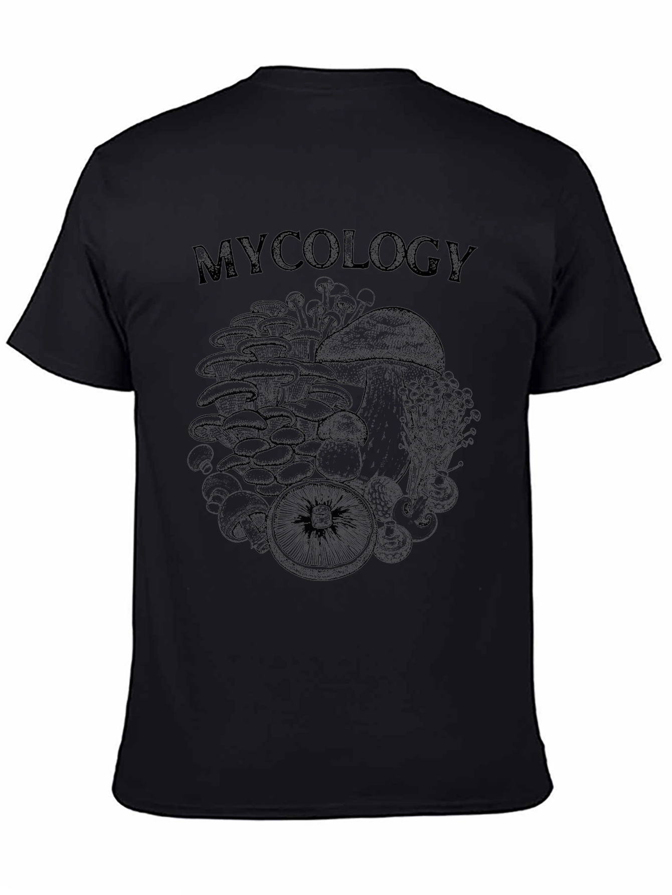 Mycology Graphic T-Shirt - Black Cotton Tee