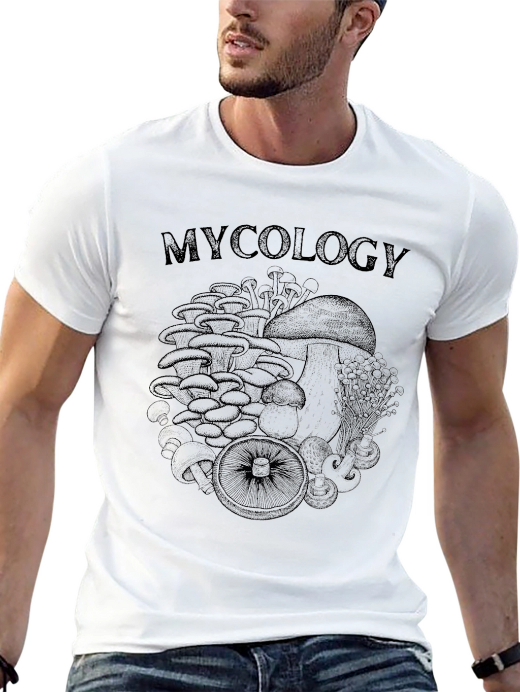Mycology Graphic T-Shirt - Black Cotton Tee