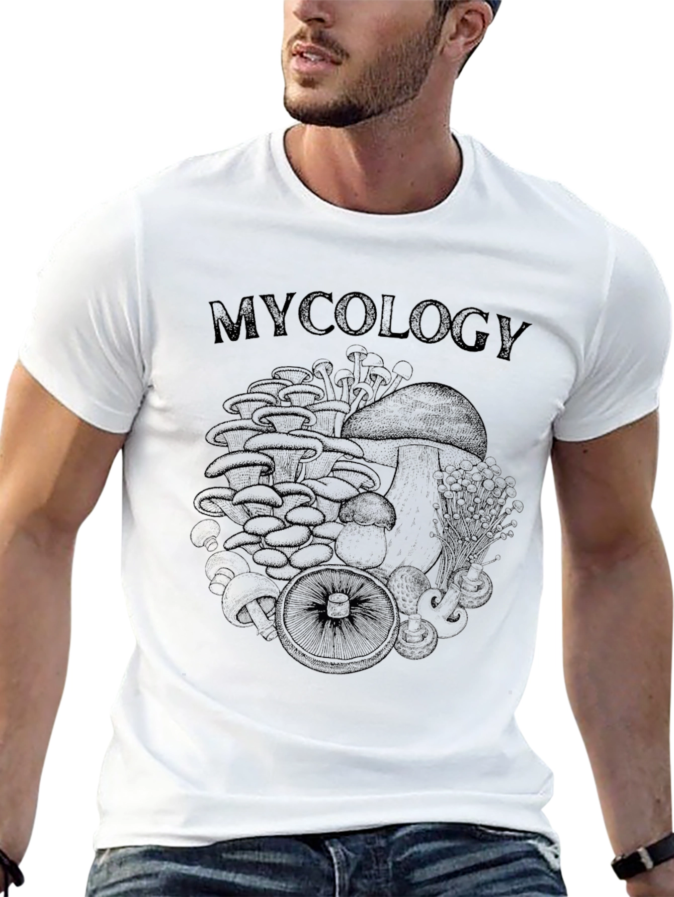 Mycology Graphic T-Shirt - Black Cotton Tee