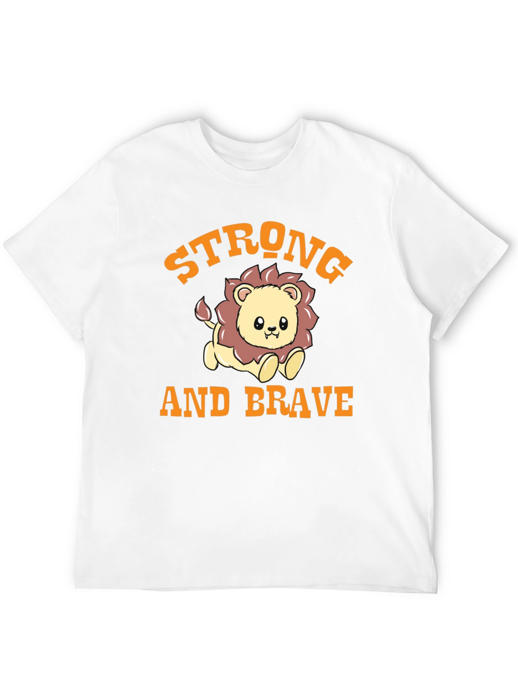 Strong and Brave Lion Graphic Tee