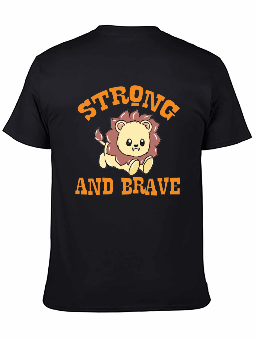 Strong and Brave Lion Graphic Tee