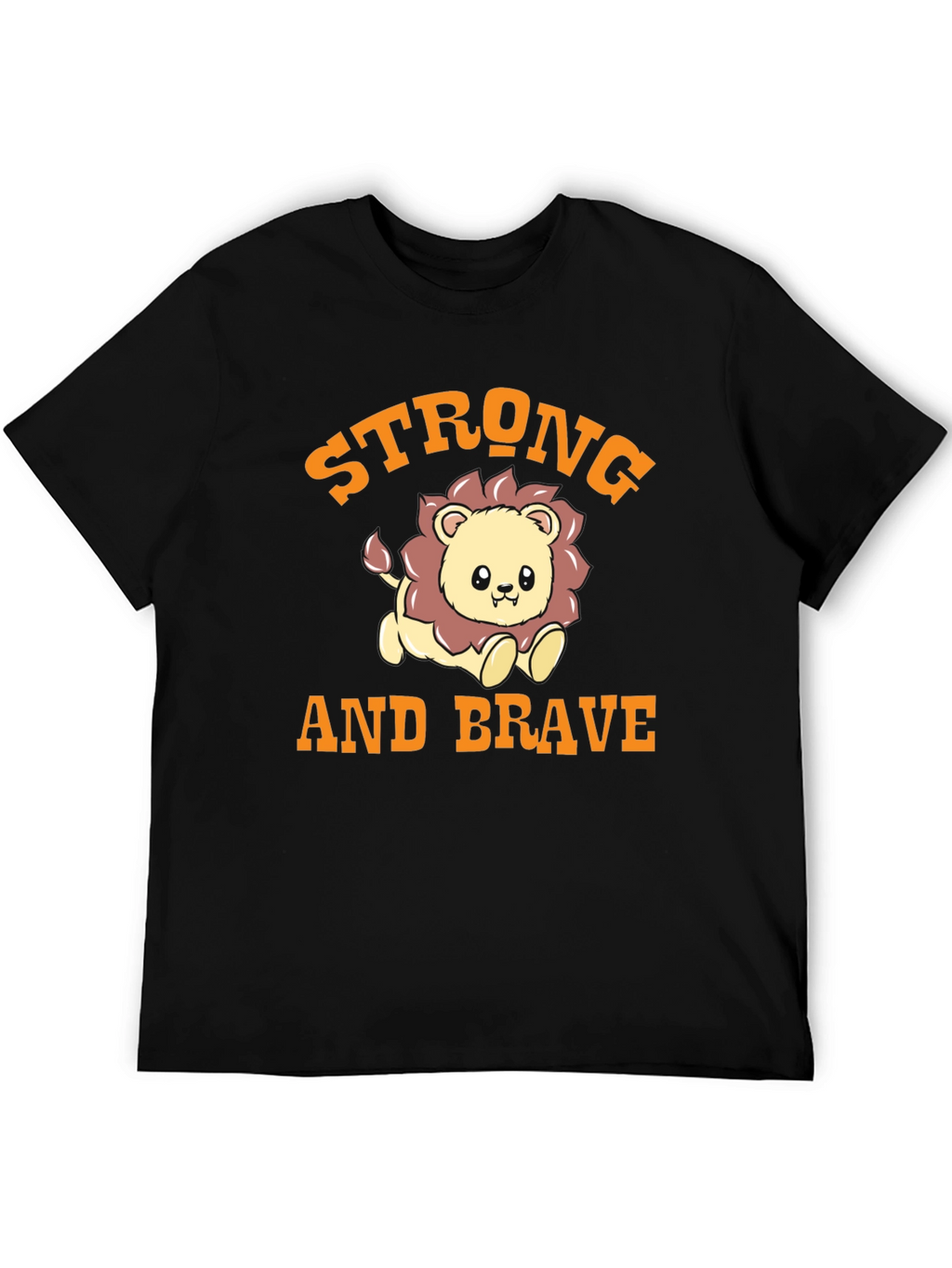 Strong and Brave Lion Graphic Tee