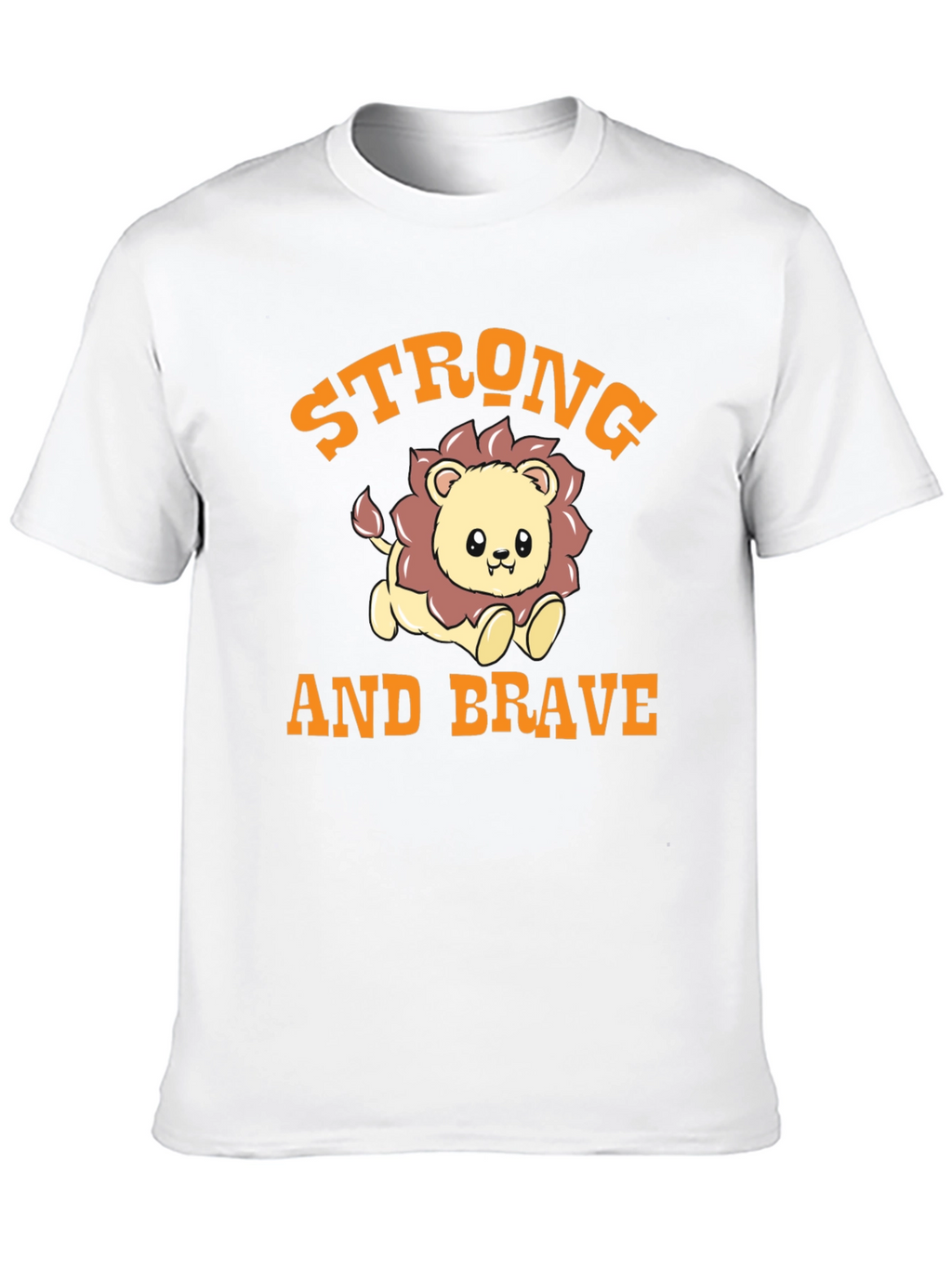 Strong and Brave Lion Graphic Tee