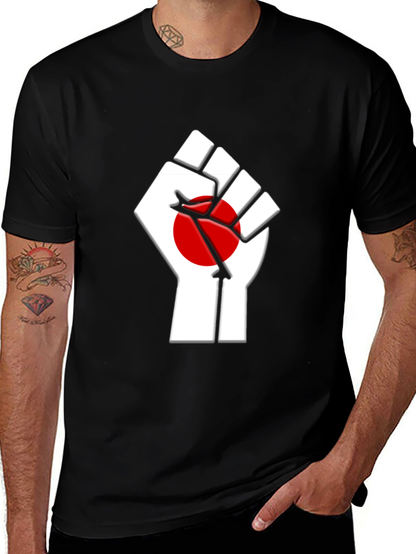 Statement Graphic Tee - Solidarity Fist