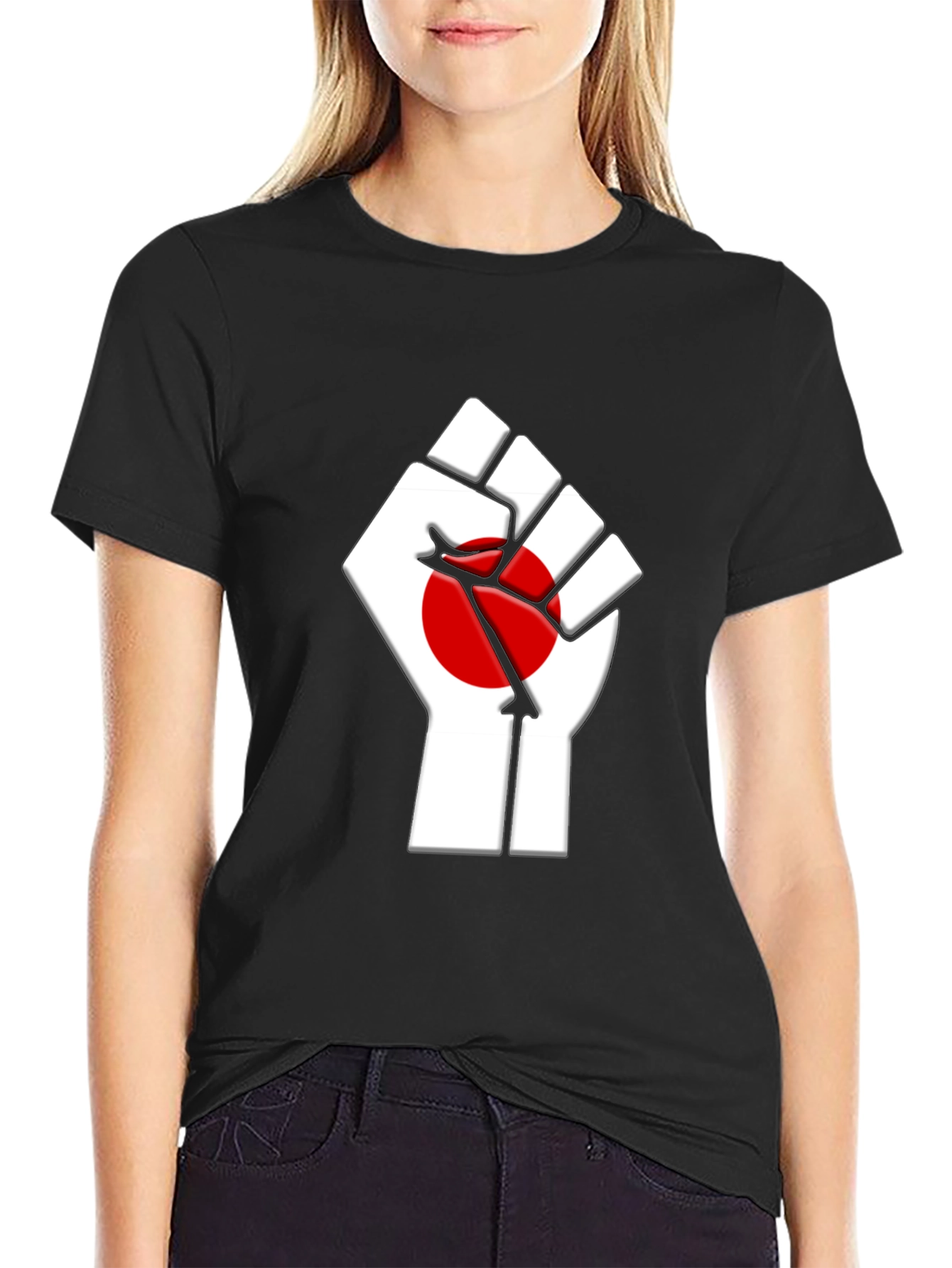 Statement Graphic Tee - Solidarity Fist