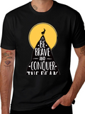 Be Brave T-Shirt - Mountain Goat Conquer Design