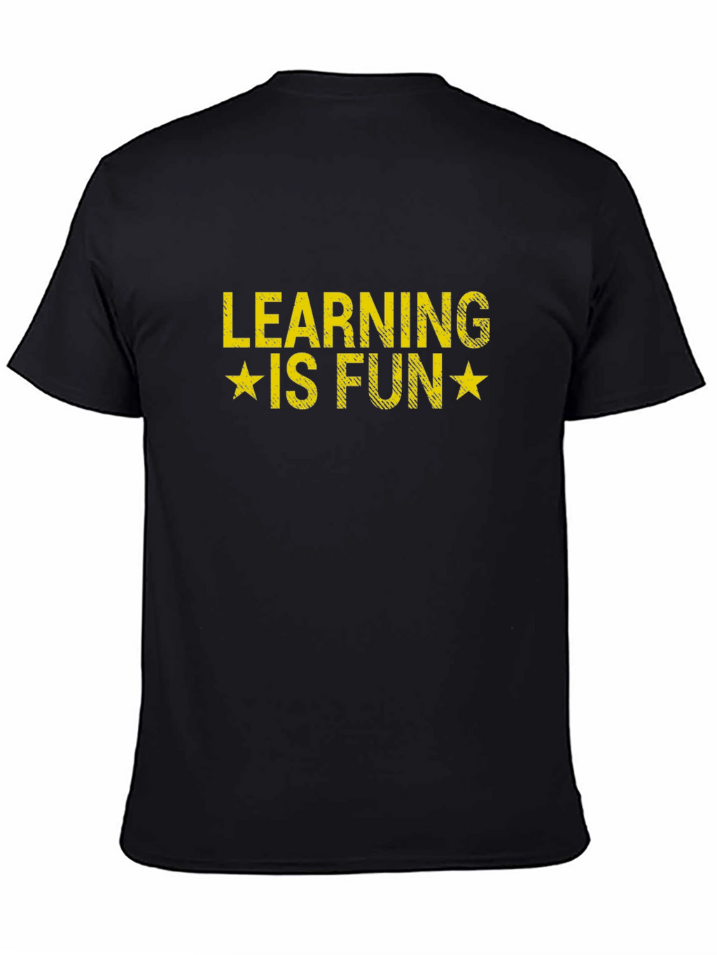 Learning is Fun Graphic T-Shirt - Black Cotton Tee
