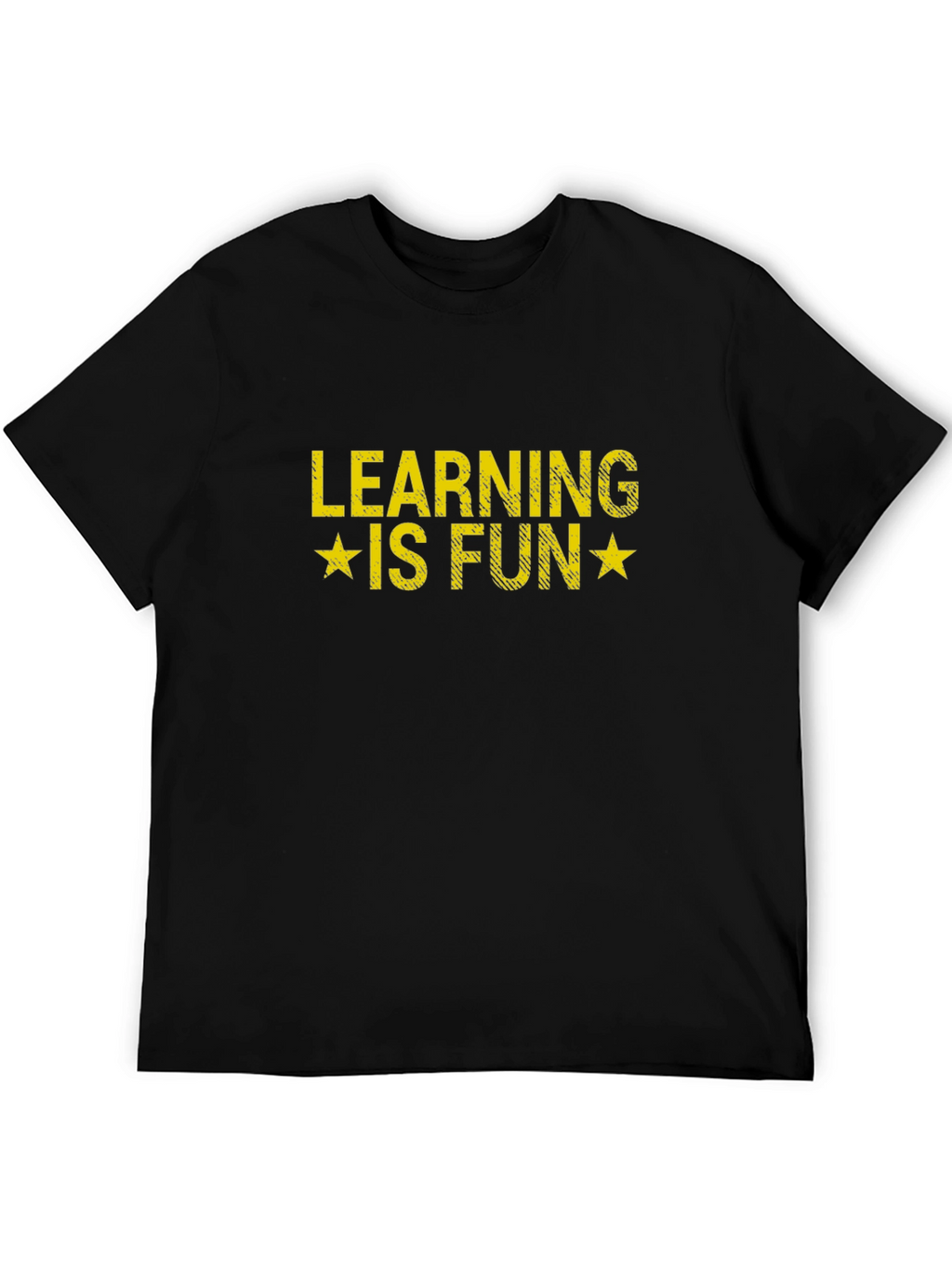 Learning is Fun Graphic T-Shirt - Black Cotton Tee