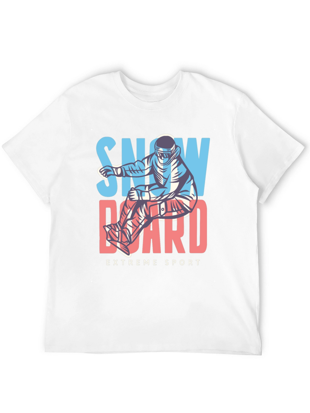 Snowboard Extreme Sport Black T-Shirt