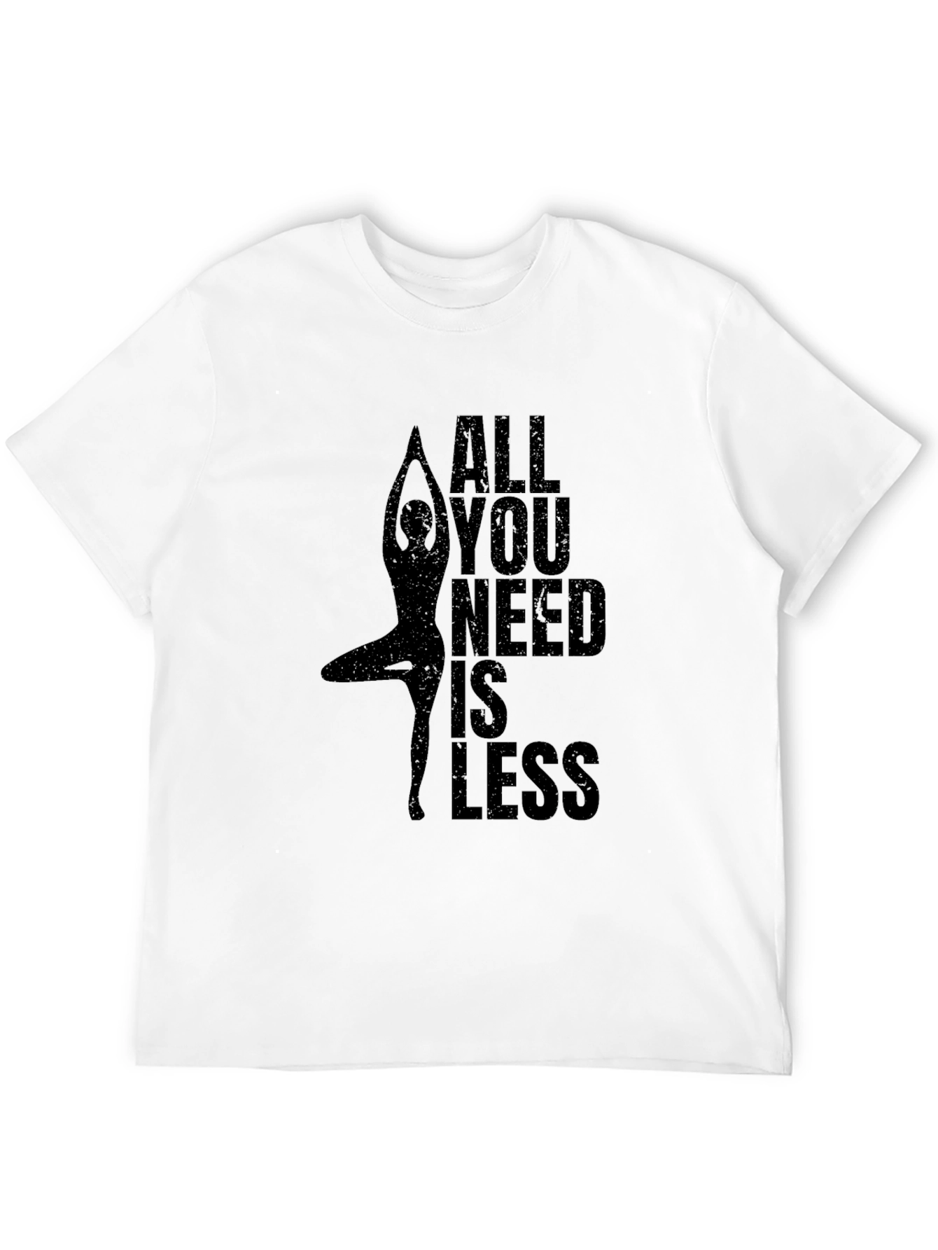Yoga Graphic T-Shirt - All You Need Is Less