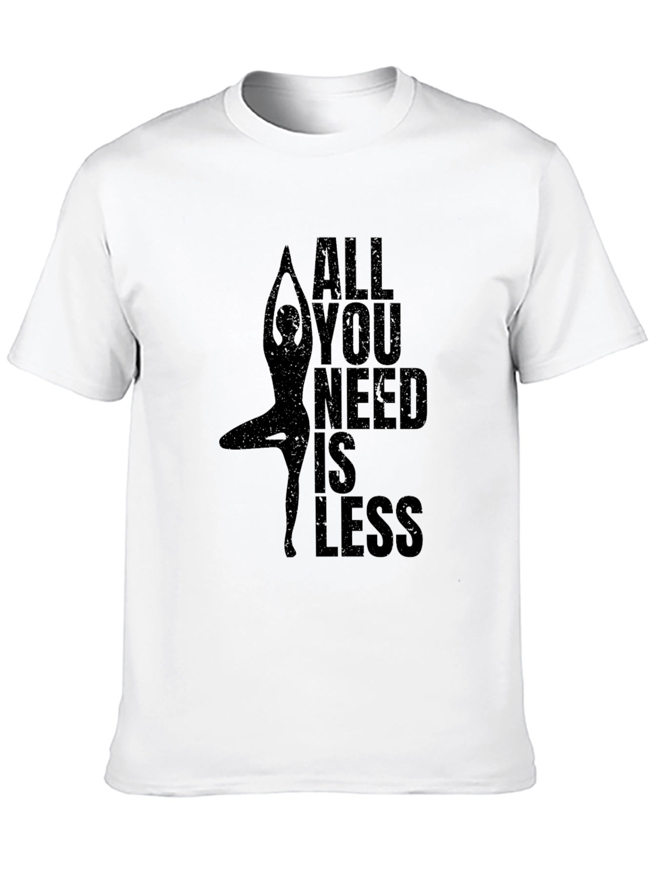 Yoga Graphic T-Shirt - All You Need Is Less