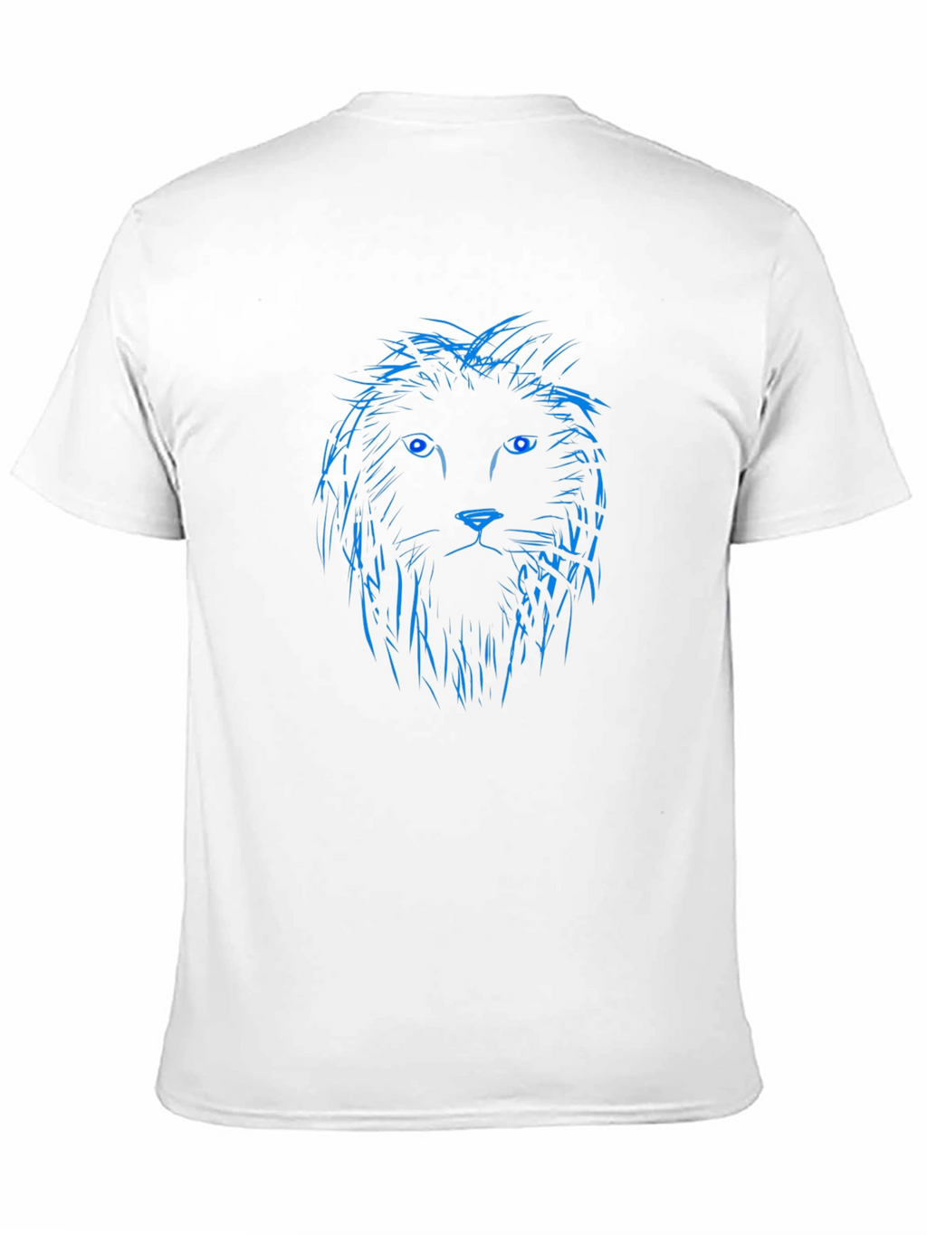 Blue Lion Graphic Black T-Shirt