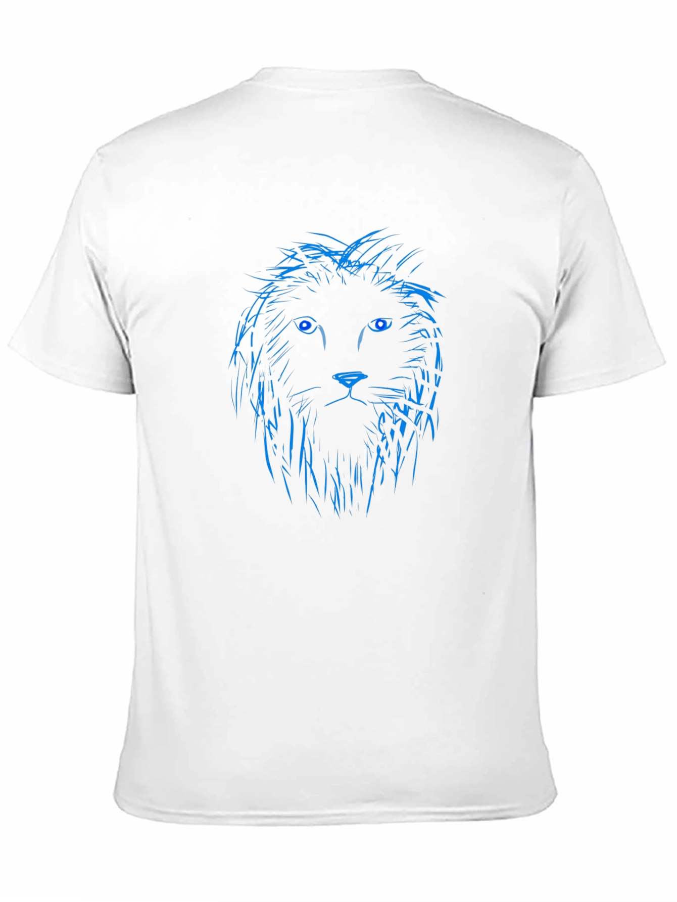Blue Lion Graphic Black T-Shirt
