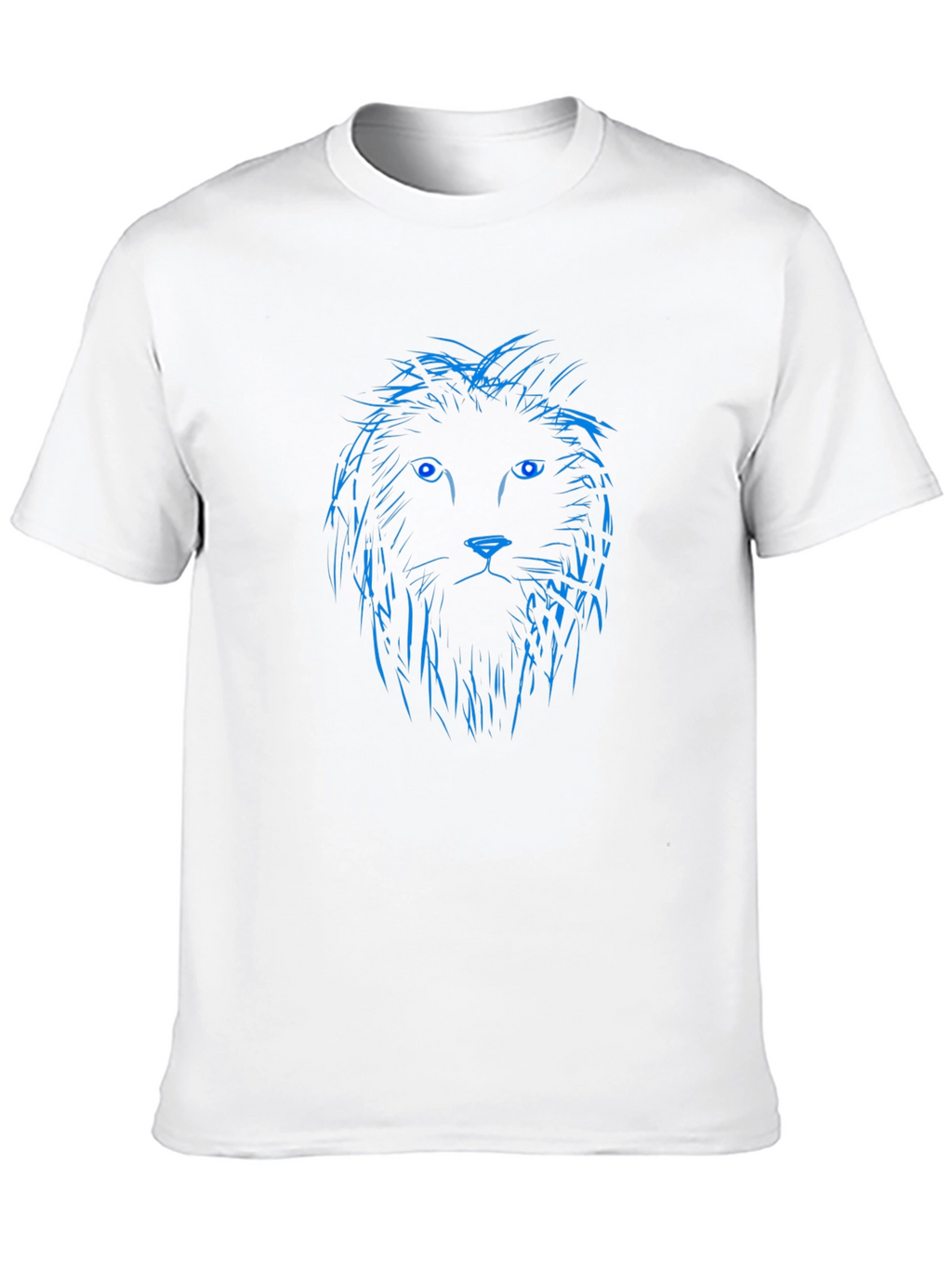 Blue Lion Graphic Black T-Shirt
