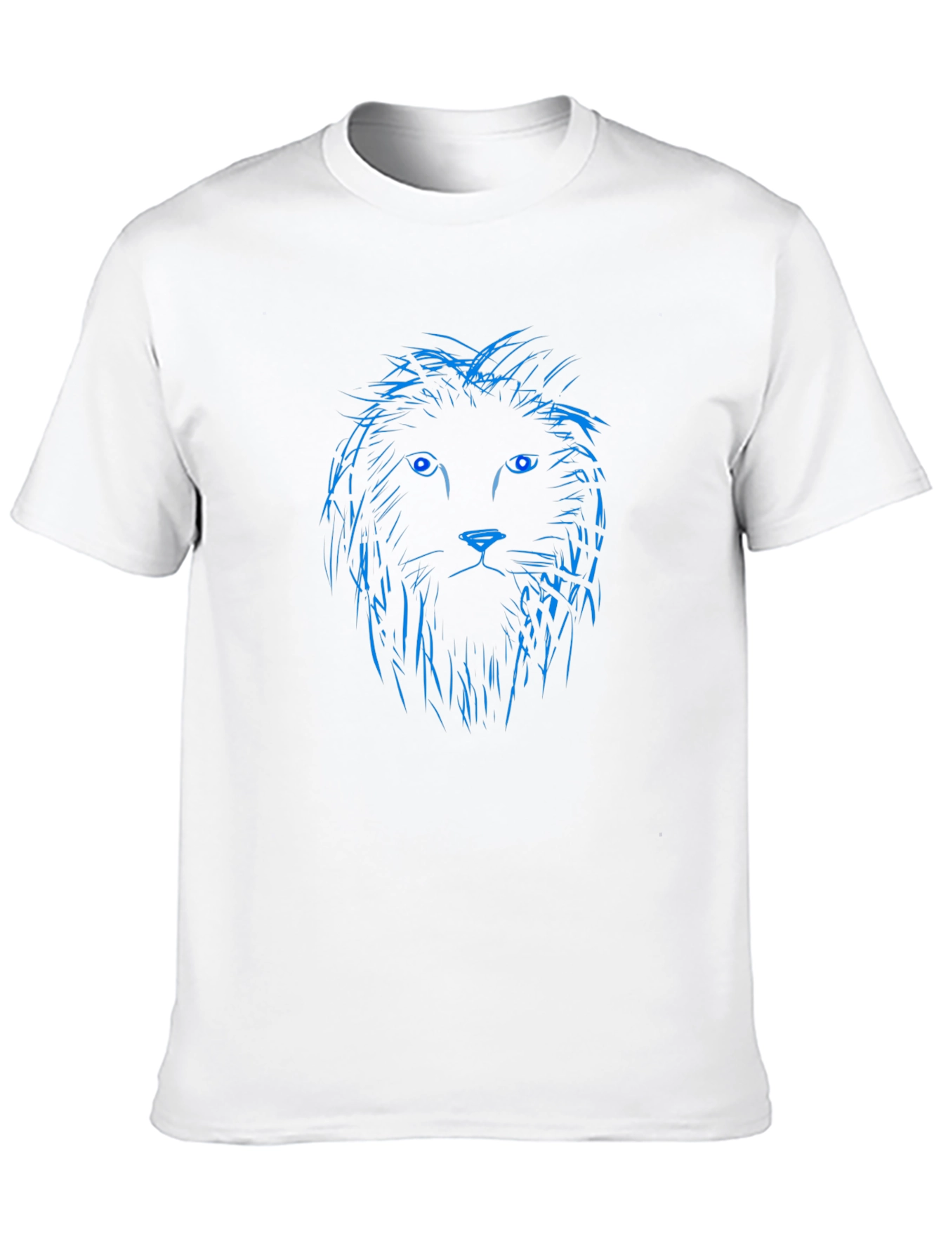 Blue Lion Graphic Black T-Shirt