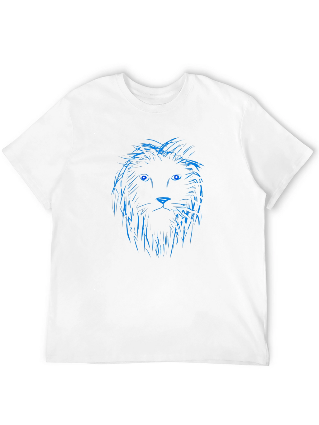 Blue Lion Graphic Black T-Shirt