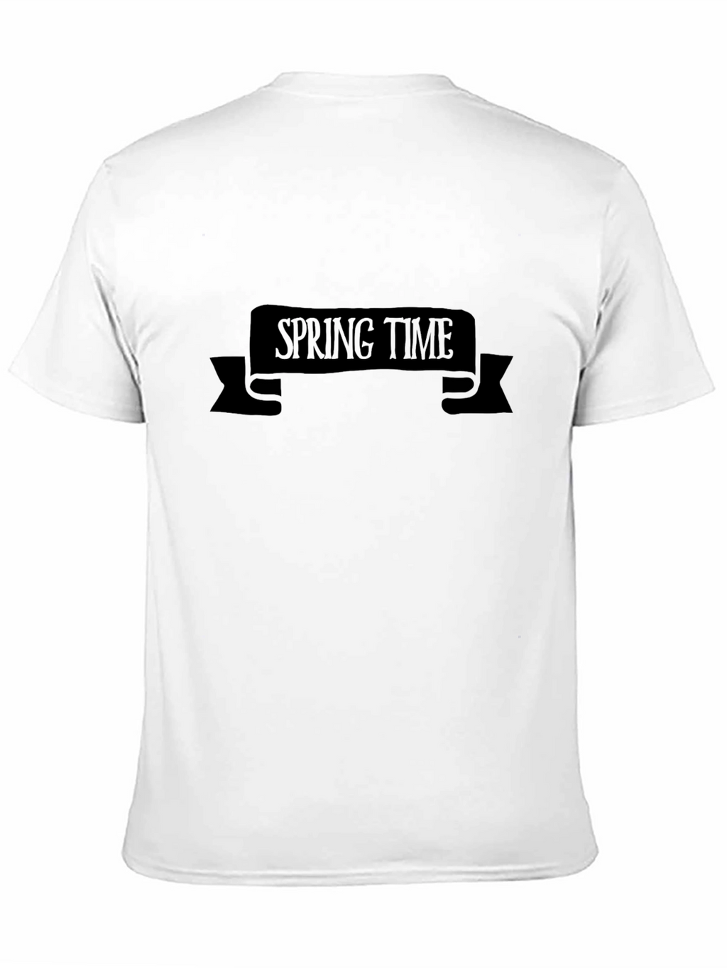 Spring Time Graphic Tee - Black Casual T-Shirt