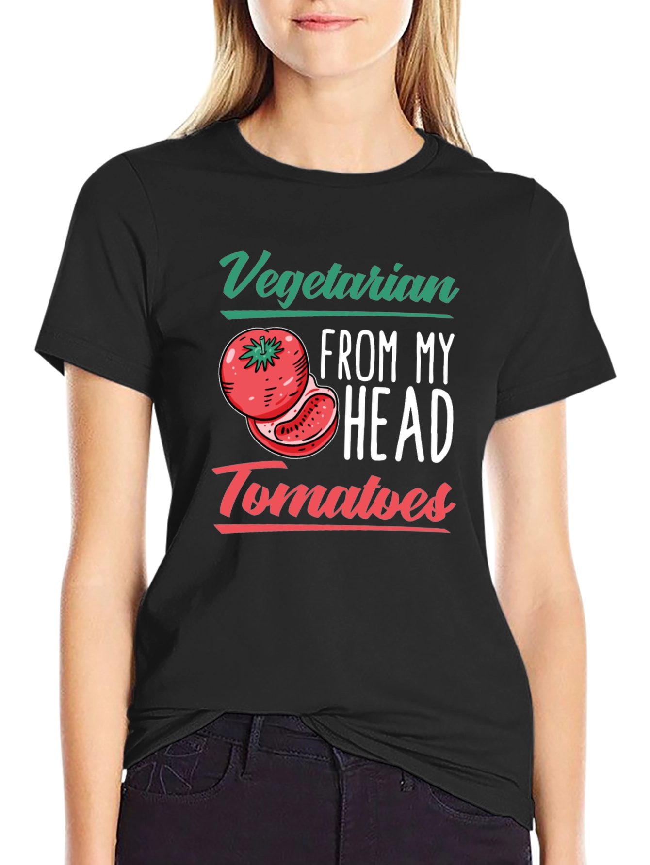 Vegetarian Tomato T-Shirt - Funny Plant-Based Tee