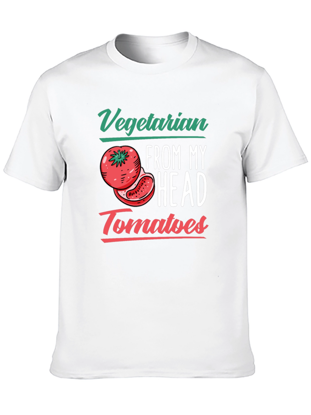 Vegetarian Tomato T-Shirt - Funny Plant-Based Tee