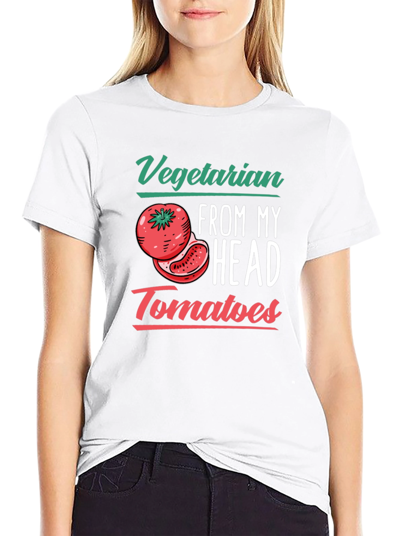 Vegetarian Tomato T-Shirt - Funny Plant-Based Tee