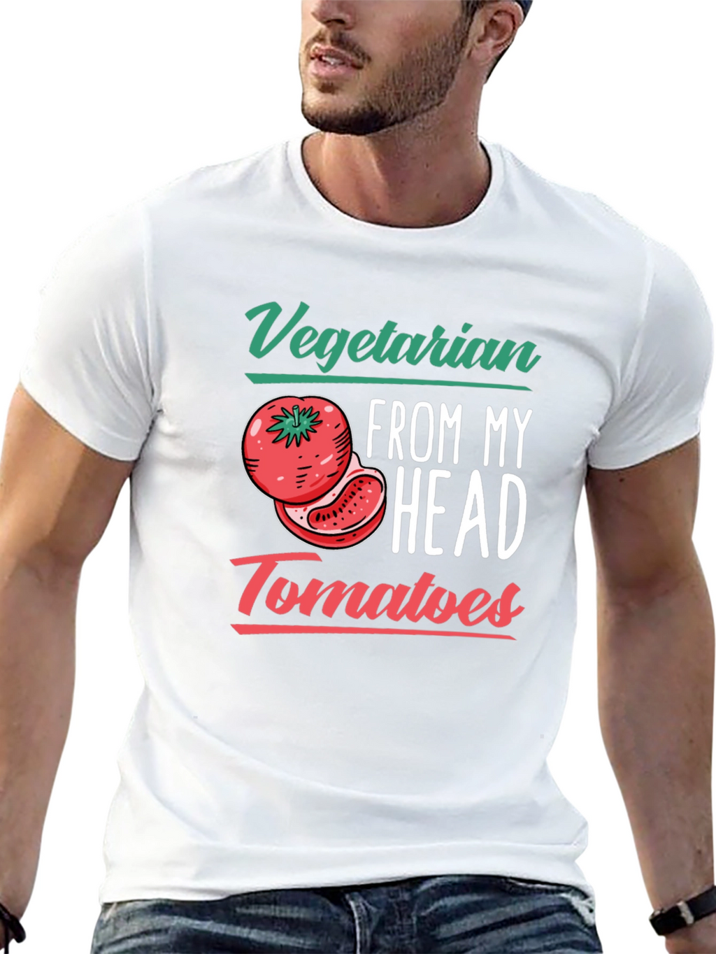Vegetarian Tomato T-Shirt - Funny Plant-Based Tee
